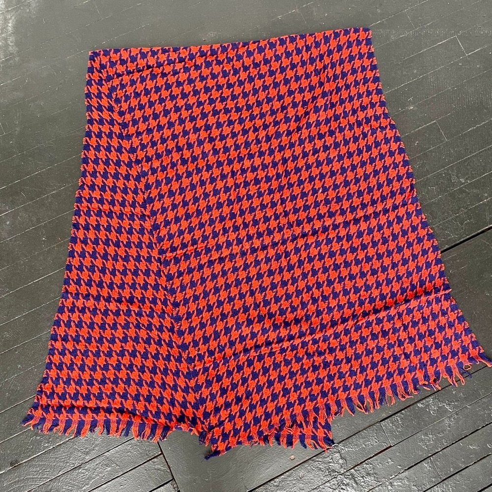 J Crew Houndstooth Scarf